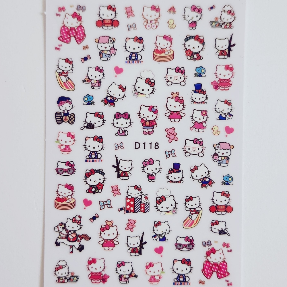 ⭐4/$15 Hello Kitty Nail Art Stickers